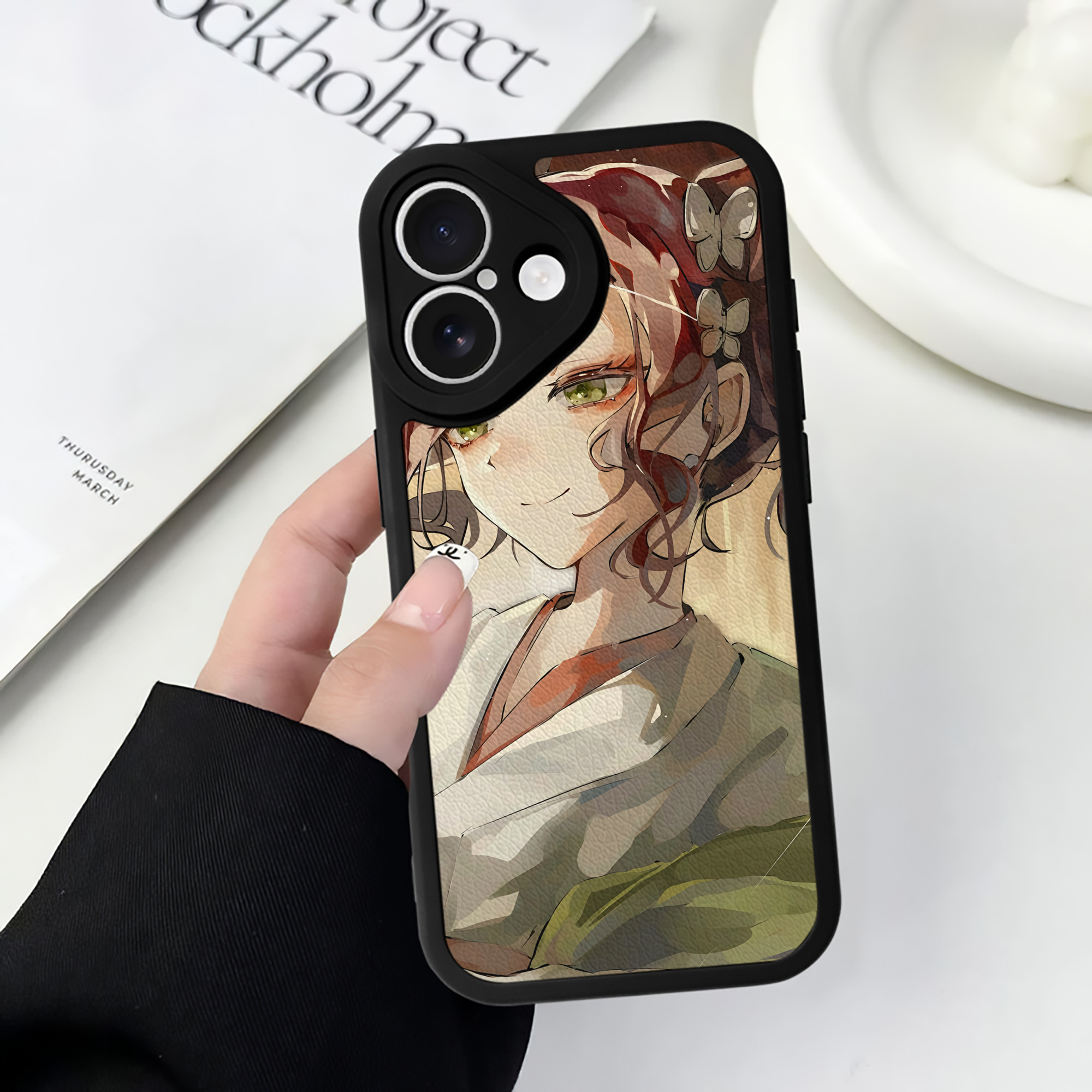 薬屋のひとりごと The Apothecary Diaries 【iPhone 16シリーズ対応】シリコンスマホケース（レザー調） 材質：シリコン